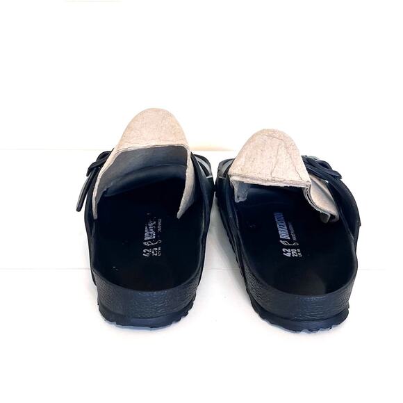 Birkenstock Arizona Rubber Slip On Sandals Shoes Size 42 L11 M9 Black Open Toe - Picture 4 of 10